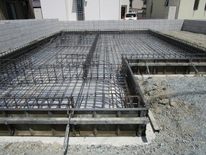 丸尾の基礎配筋