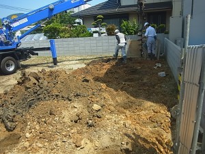 柱状改良かかりました・・・姫路市広畑区にて
