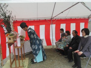 たつの市揖西町にて　Y様邸　地鎮祭☆彡