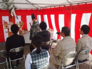 姫路市にて　新☆五軒屋敷モデルハウス　地鎮祭しました。