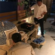 ピザ釜デビュー