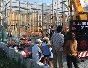 待ち遠しいですね。～たつの市揖保川町にて棟上げです。～