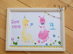 手形アートでおしゃれに子供の手形を残す、手形アート教室