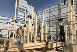 太子町鵤にて、ＳＥ構法のお家上棟しました！