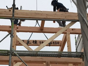 本日、Ｎ様邸上棟でした。～姫路市勝原区にて～
