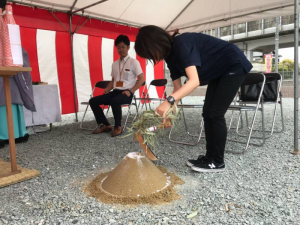 立岡モデルの地鎮祭でした。