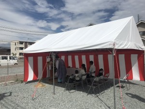 『 岸原建築日記 』･･･ 太子町立岡にて地鎮祭！