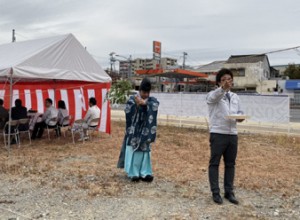 2020年OPENに向け、姫路支店モデルハウス地鎮祭