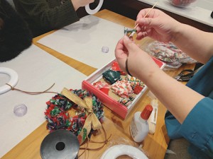 クリスマスリース教室を開催しました！
