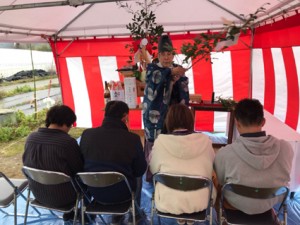 令和２年、最初の地鎮祭　～Y様邸、H様邸～