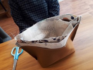 縫えました