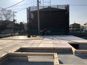 まもなく上棟になります。