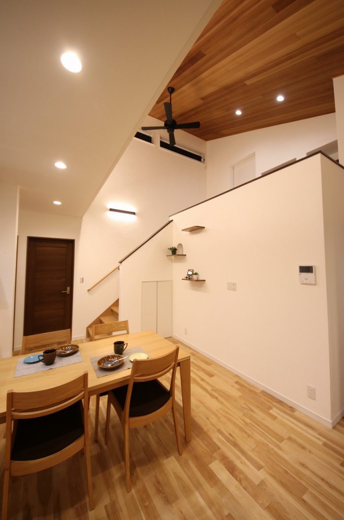 スキップフロアのある平屋のお家