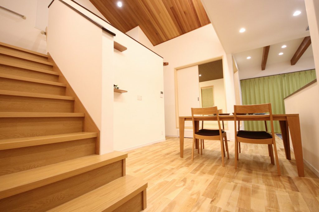 スキップフロアのある平屋のお家