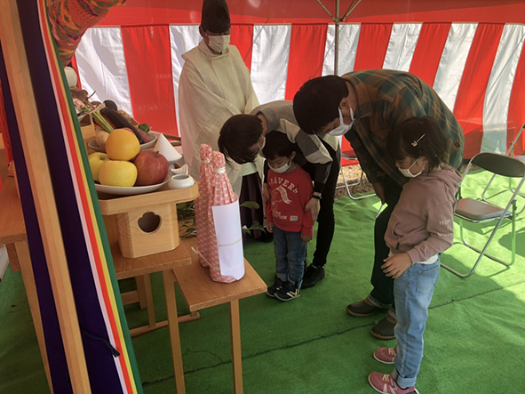 お家づくりの記念日【地鎮祭】【上棟式】でした　～姫路市、太子町にて～