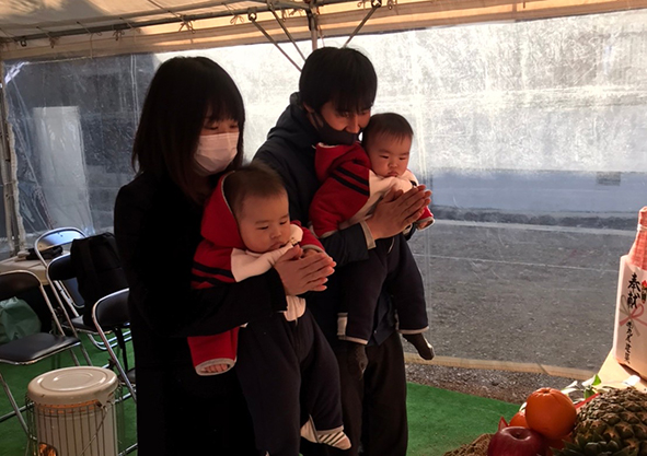 ２０２１年最初の地鎮祭～たつの市にて、Ｍ様邸～