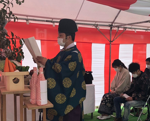 お家づくり始まります！～姫路市にて地鎮祭でした～