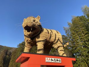 安志加茂神社の稲わら干支