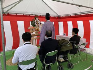地鎮祭がありました～お家づくりがスタートします！～