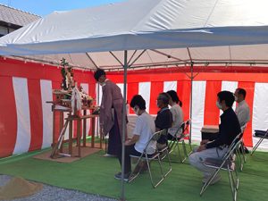 ７月になりました～地鎮祭、上棟式がありました～